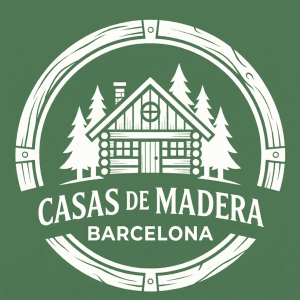 Logotipo de Casas de Madera Barcelona, empresa constructora de viviendas eficientes